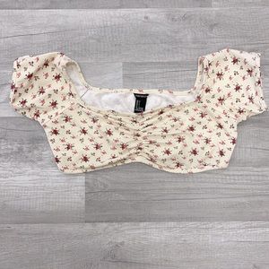 FREE IF BUNDLED • Floral Cap-Sleeve Bralette